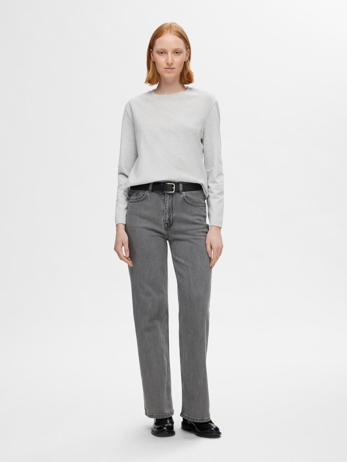 SLFESSENTIAL T-Shirt - Light Grey Melange